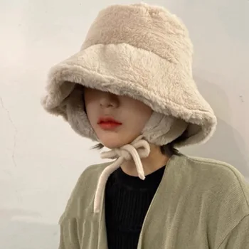 Бомбардировщик зимние теплые шляпы для женщин Гольф кепка пешие прогулки шапка меховая шапка зимняя шапка крышки бочонка хлопчатобумажной ткани уха защитный колпачок