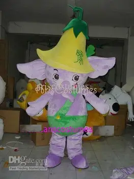 Новый взрослый Хэллоуин Рождественский Слон-талисман, Необычный Мультяшный костюм талисмана, Плюшевый маскарадный костюм талисмана