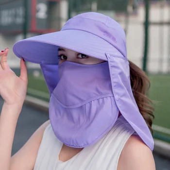 Женская шляпа с большим экраном, Корейская универсальная солнцезащитная съемная шляпа с защитой от ультрафиолета, летние шляпы для женщин