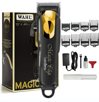 Черные золотые Пятизвездочные ножницы Беспроводная профессиональная машинка для стрижки волос 8148 для мужчин Электрический Триммер для стрижки волос парикмахера