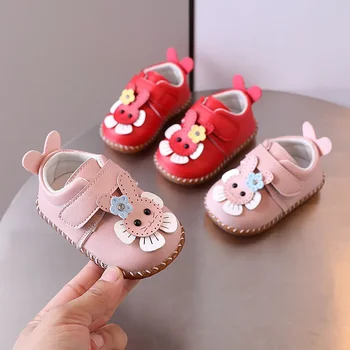 Новая Обувь Для Маленьких Девочек 0-1-2 Лет, Маленькие Кожаные Милые Туфли Принцессы, Обувь для Малышей, Мягкая, Милая и Удобная