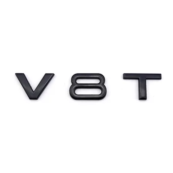 3D Эмблема автомобиля V8T OEM Значок на боковом крыле автомобильная наклейка для Audi A4 A5 A6 A7 S5 S6 S7 Q5 Q7 TT